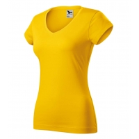 T-shirt women’s Fit V-neck 162 yellow
