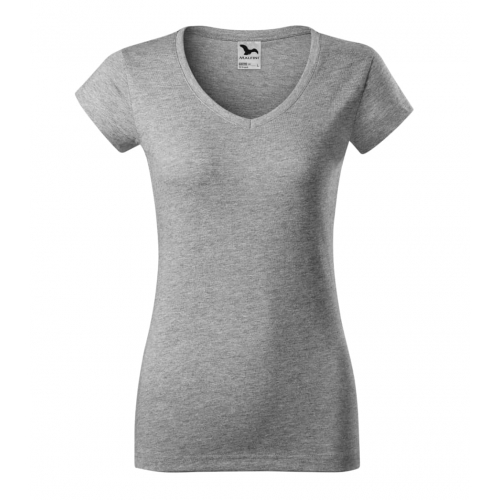 T-shirt women’s Fit V-neck 162 dark gray melange