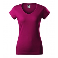 T-shirt women’s Fit V-neck 162 fuchsia red