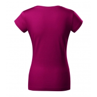 T-shirt women’s Fit V-neck 162 fuchsia red
