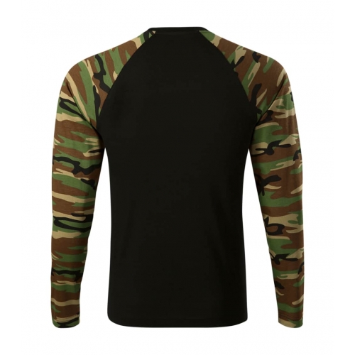 T-shirt unisex Camouflage LS 166 camouflage brown