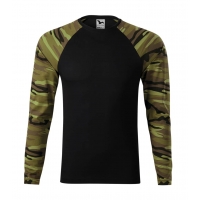 T-shirt unisex Camouflage LS 166 camouflage green
