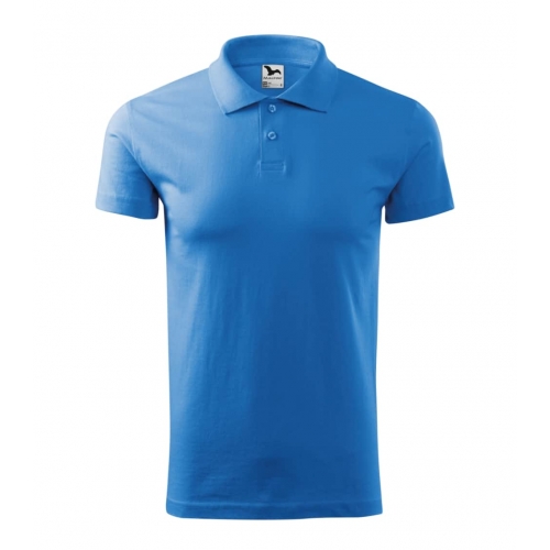 Polo Shirt men’s Single J. 202 azure blue