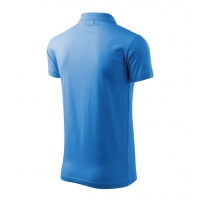 Polo Shirt men’s Single J. 202 azure blue