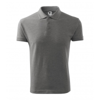 Polo Shirt men’s Pique Polo 203 dark gray melange