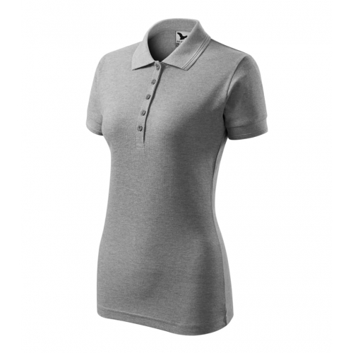 Polo Shirt women’s Pique Polo 210 dark gray melange