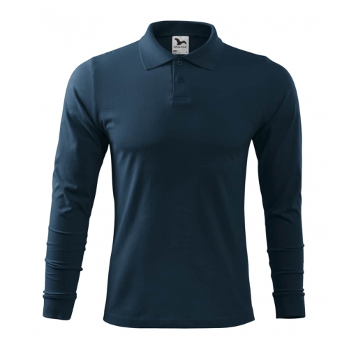 Polo Shirt men’s Single J. LS 211 navy blue