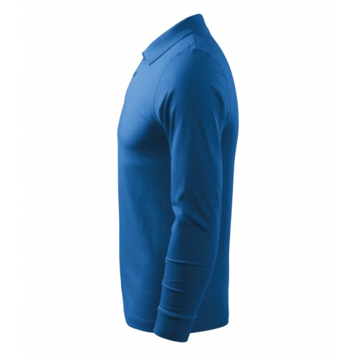Polo Shirt men’s Single J. LS 211 azure blue