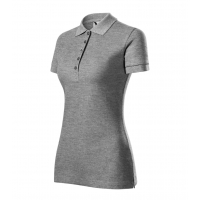 Polo Shirt women’s Cotton Heavy 216 dark gray melange