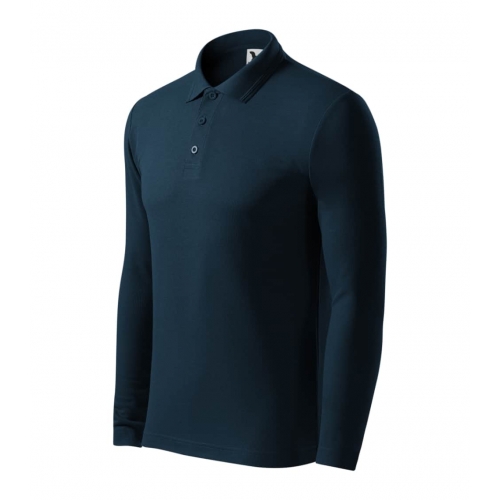 Polo Shirt men’s Pique Polo LS 221 navy blue
