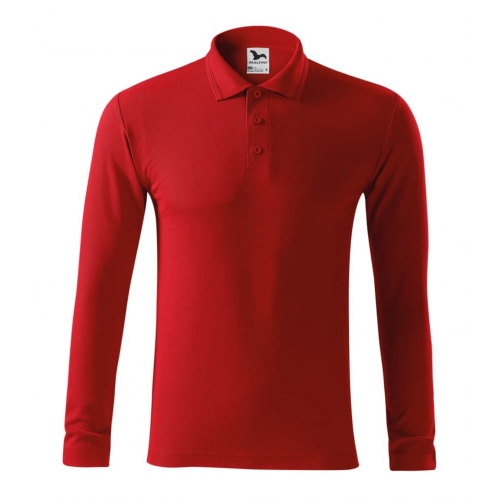 Polo Shirt men’s Pique Polo LS 221 red