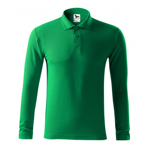 Polo Shirt men’s Pique Polo LS 221 kelly green