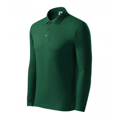 Polo Shirt men’s Pique Polo LS 221 dark green 