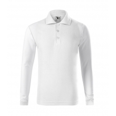 Polo Shirt Kids Pique Polo LS 241 whit