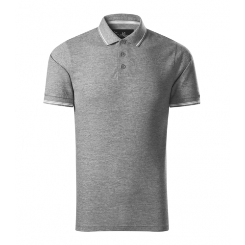 Polo Shirt men’s Perfection plain 251 dark gray melange