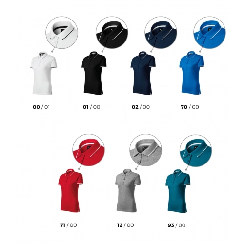 Polo Shirt women’s Perfection plain 253 petrol blue