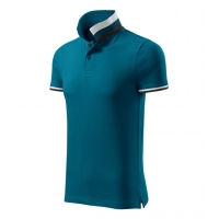 Polo Shirt men’s Collar Up 256 petrol blue