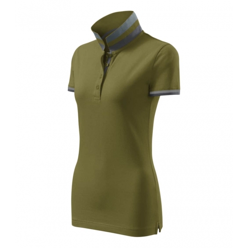 Polo Shirt women’s Collar Up 257 avocado green