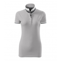 Polo Shirt women’s Collar Up 257 silver gray