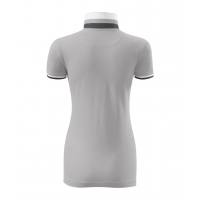 Polo Shirt women’s Collar Up 257 silver gray