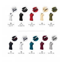 Polo Shirt women’s Collar Up 257 silver gray