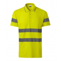 Polokošeľa unisex 2V9 fluorescenčná žltá