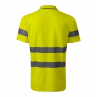 Polokošeľa unisex 2V9 fluorescenčná žltá