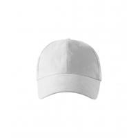 Cap unisex 6P 305 white adjustabl
