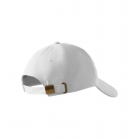 Cap unisex 6P 305 white adjustabl