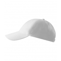 Cap unisex 6P 305 white adjustabl