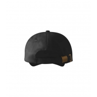 Cap unisex 6P 305 black adjustabl