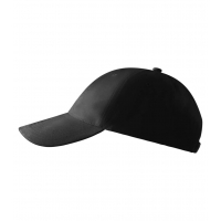 Cap unisex 6P 305 black adjustabl