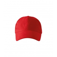 Cap unisex 6P 305 red adjustabl