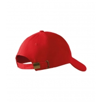 Cap unisex 6P 305 red adjustabl