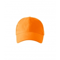 Cap unisex 6P 305 tangerine orange adjustabl