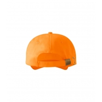 Cap unisex 6P 305 tangerine orange adjustabl