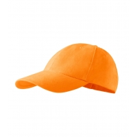 Cap unisex 6P 305 tangerine orange adjustabl