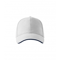Cap unisex Sandwich 6P 306 white adjustabl