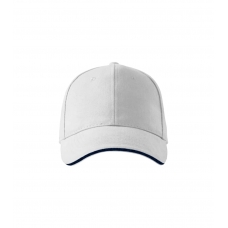 Cap unisex Sandwich 6P 306 white adjustabl