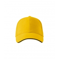 Cap unisex Sandwich 6P 306 yellow adjustabl