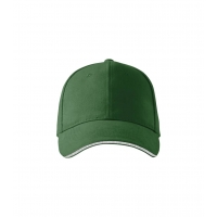 Cap unisex Sandwich 6P 306 bottle green adjustabl
