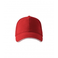Cap unisex Sandwich 6P 306 red adjustabl