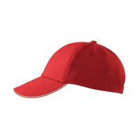 Cap unisex Sandwich 6P 306 red adjustabl