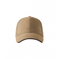 Cap unisex Sandwich 6P 306 sand adjustabl