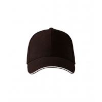 Cap unisex Sandwich 6P 306 coffee adjustabl
