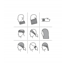 Scarf unisex/kids Twister 328 purple