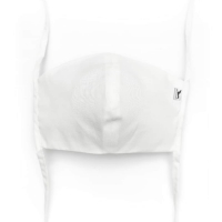 Curved face mask unisex Boat 399 white