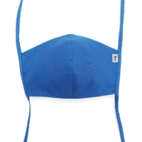 Curved face mask unisex Boat 399 royal blue