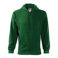 Sweatshirt men’s Trendy Zipper 410 bottle green