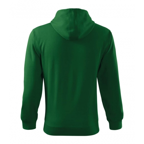 Sweatshirt men’s Trendy Zipper 410 bottle green